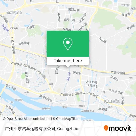 广州汇东汽车运输有限公司 map