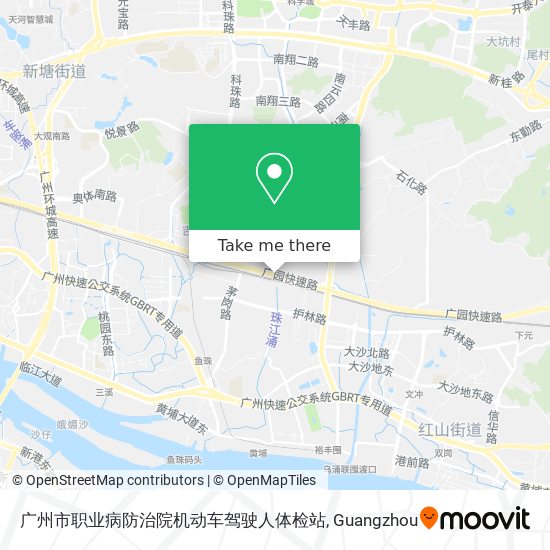 广州市职业病防治院机动车驾驶人体检站 map