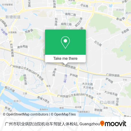 广州市职业病防治院机动车驾驶人体检站 map