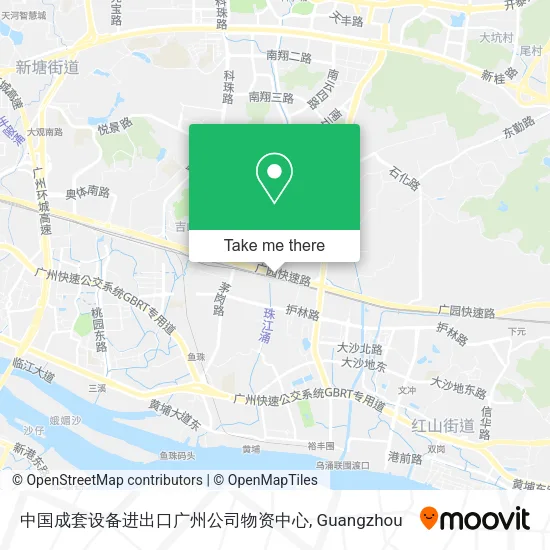 中国成套设备进出口广州公司物资中心 map