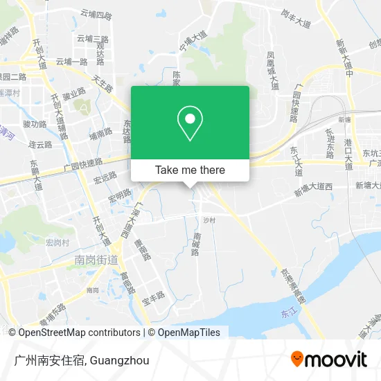 广州南安住宿 map