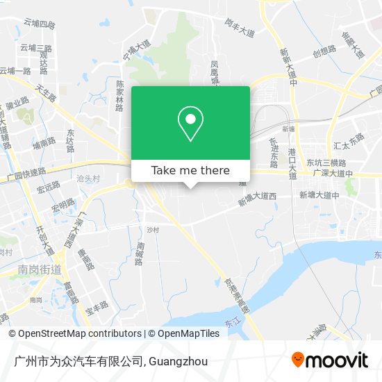 广州市为众汽车有限公司 map