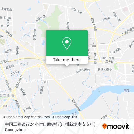 中国工商银行24小时自助银行(广州新塘南安支行) map