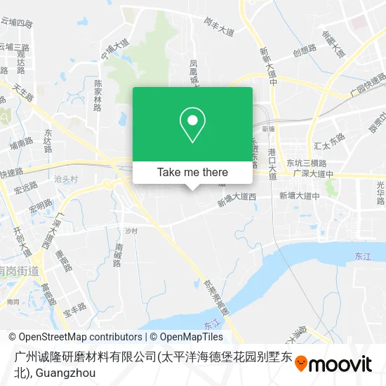 广州诚隆研磨材料有限公司(太平洋海德堡花园别墅东北) map