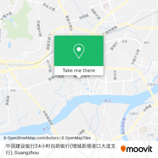 中国建设银行24小时自助银行(增城新塘港口大道支行) map