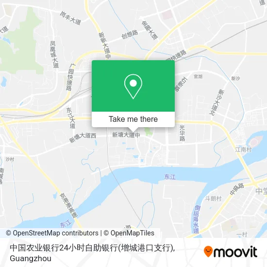 中国农业银行24小时自助银行(增城港口支行) map