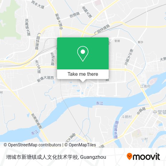 增城市新塘镇成人文化技术学校 map