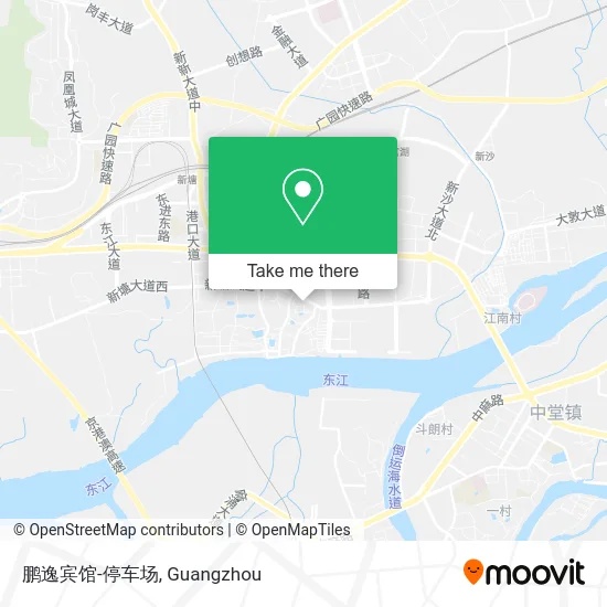 鹏逸宾馆-停车场 map