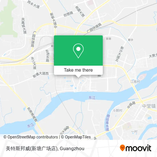 美特斯邦威(新塘广场店) map