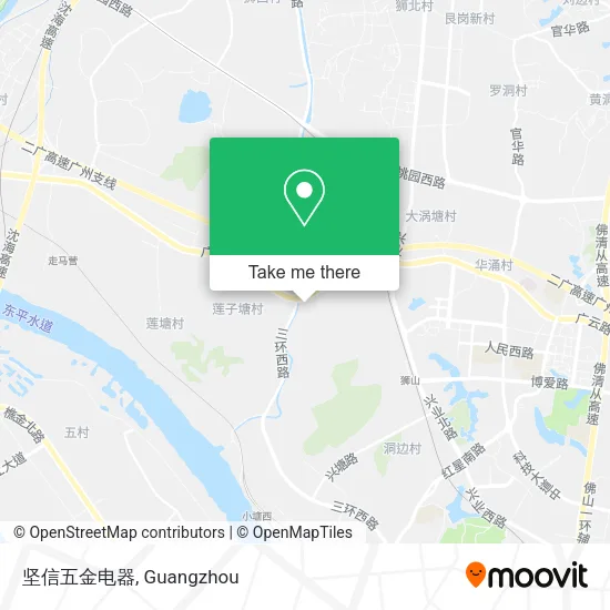 坚信五金电器 map