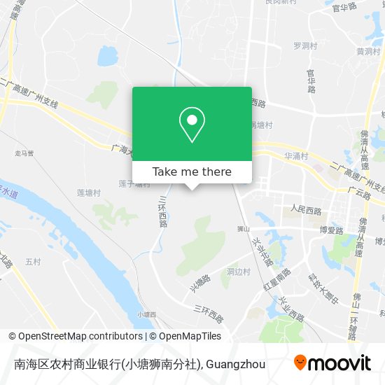 南海区农村商业银行(小塘狮南分社) map
