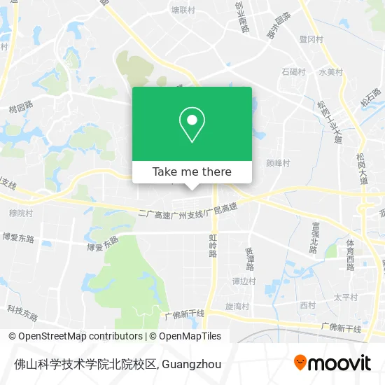 佛山科学技术学院北院校区 map