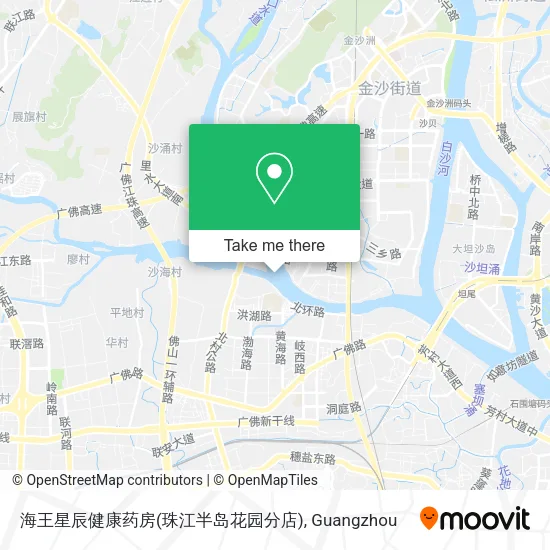 海王星辰健康药房(珠江半岛花园分店) map