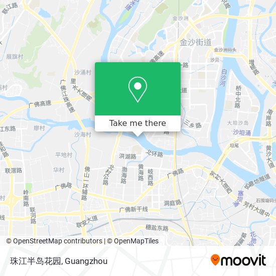 珠江半岛花园 map