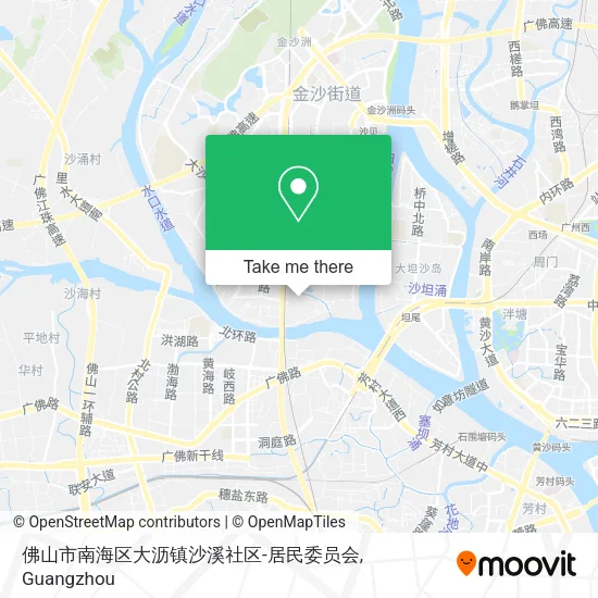 佛山市南海区大沥镇沙溪社区-居民委员会 map