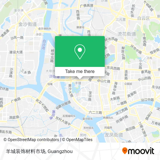羊城装饰材料市场 map