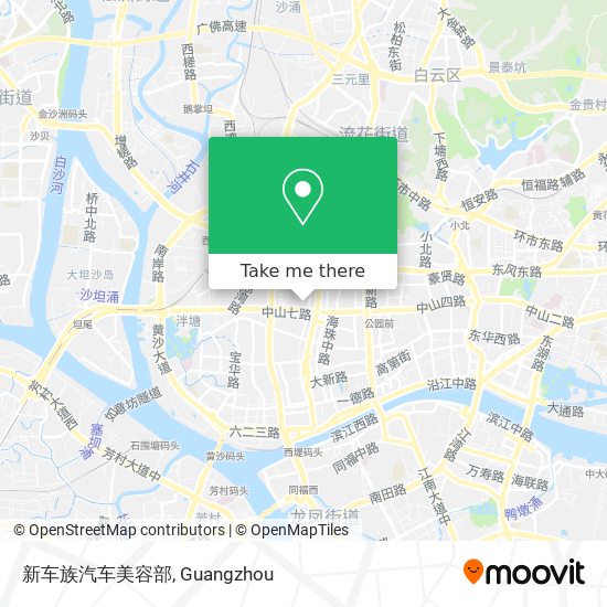 新车族汽车美容部 map