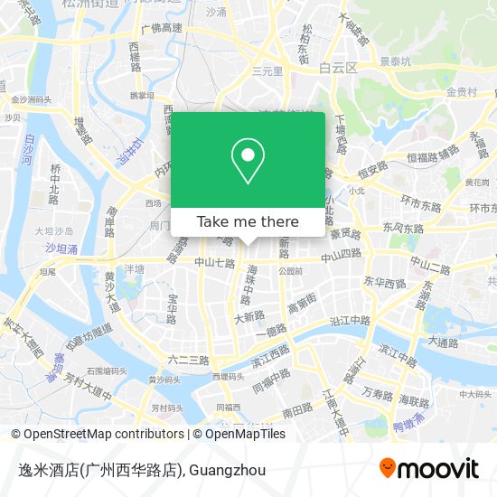 逸米酒店(广州西华路店) map