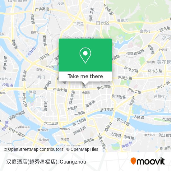 汉庭酒店(越秀盘福店) map