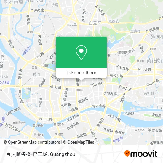 百灵商务楼-停车场 map