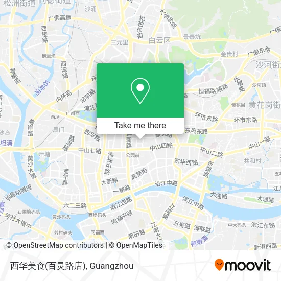 西华美食(百灵路店) map
