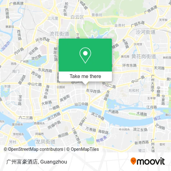 广州富豪酒店 map