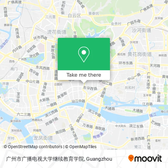 广州市广播电视大学继续教育学院 map