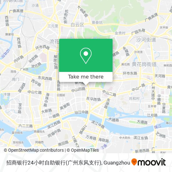 招商银行24小时自助银行(广州东风支行) map
