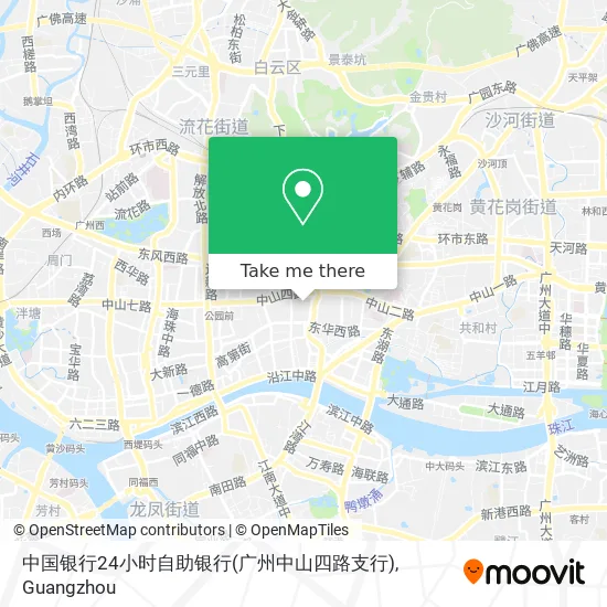 中国银行24小时自助银行(广州中山四路支行) map