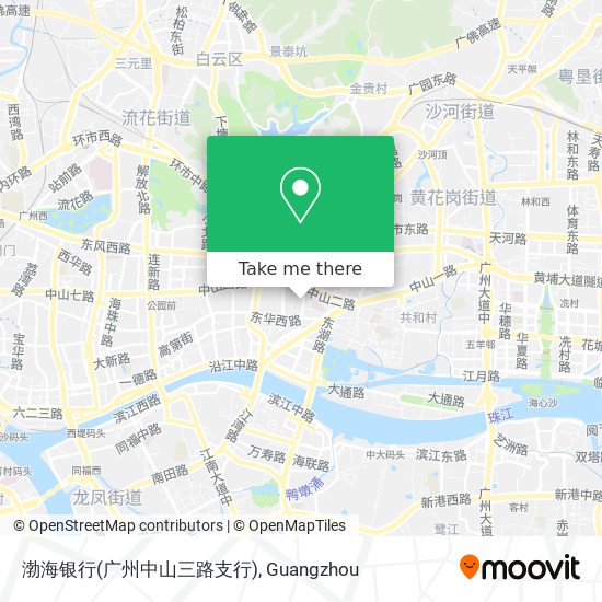 渤海银行(广州中山三路支行) map