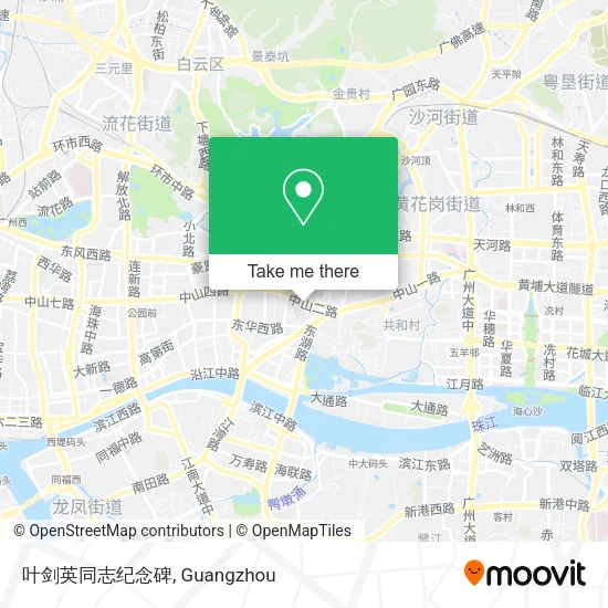 叶剑英同志纪念碑 map