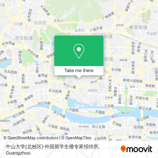 中山大学(北校区)-外国留学生楼专家招待所 map