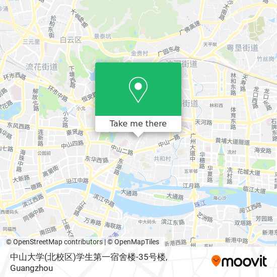 中山大学(北校区)学生第一宿舍楼-35号楼 map