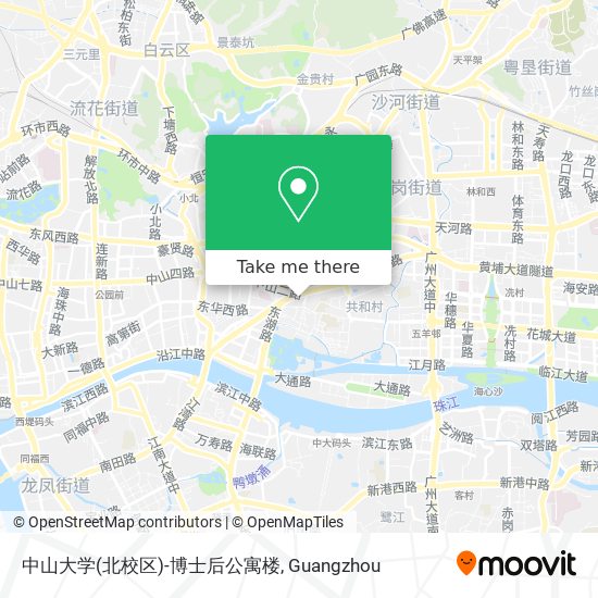 中山大学(北校区)-博士后公寓楼 map