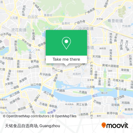 天铭食品自选商场 map