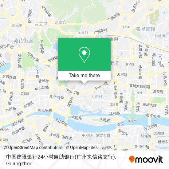 中国建设银行24小时自助银行(广州执信路支行) map