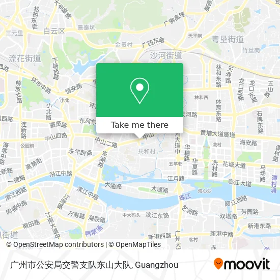 广州市公安局交警支队东山大队 map