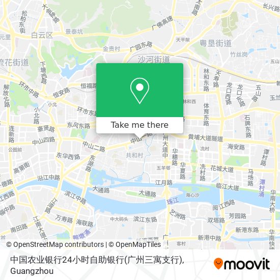 中国农业银行24小时自助银行(广州三寓支行) map