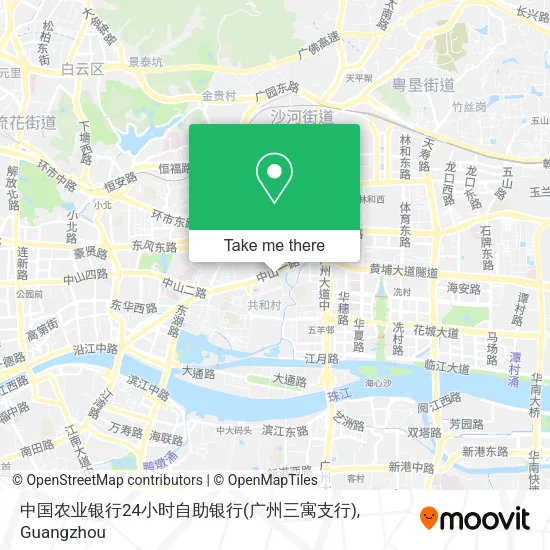 中国农业银行24小时自助银行(广州三寓支行) map