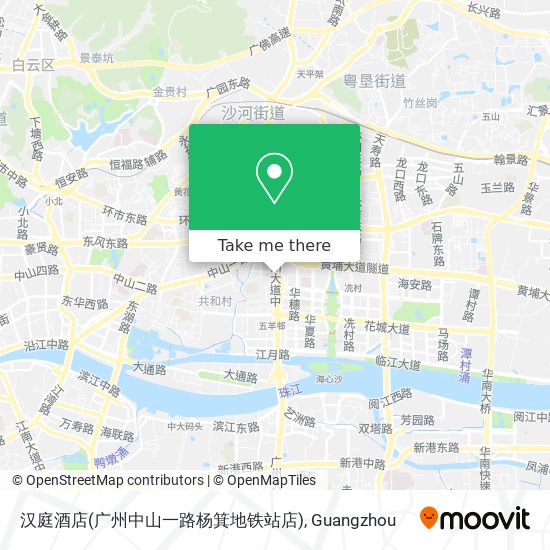 汉庭酒店(广州中山一路杨箕地铁站店) map