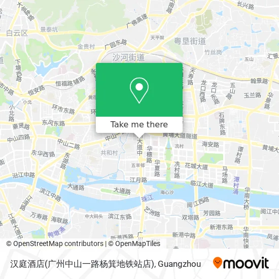 汉庭酒店(广州中山一路杨箕地铁站店) map