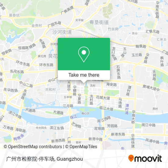 广州市检察院-停车场 map
