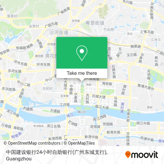 中国建设银行24小时自助银行(广州东城支行) map