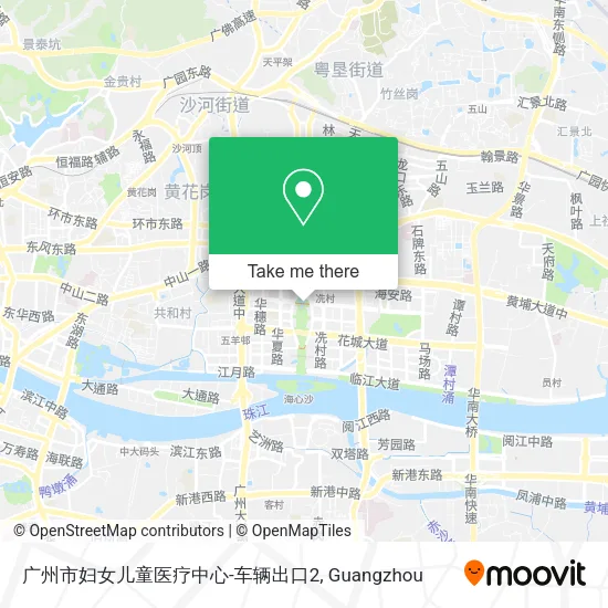 广州市妇女儿童医疗中心-车辆出口2 map