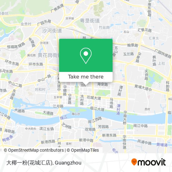 大椰一粉(花城汇店) map