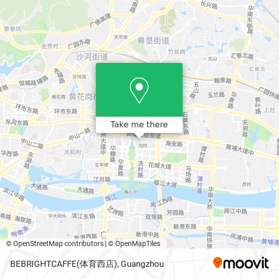 BEBRIGHTCAFFE(体育西店) map
