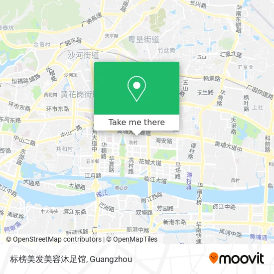标榜美发美容沐足馆 map
