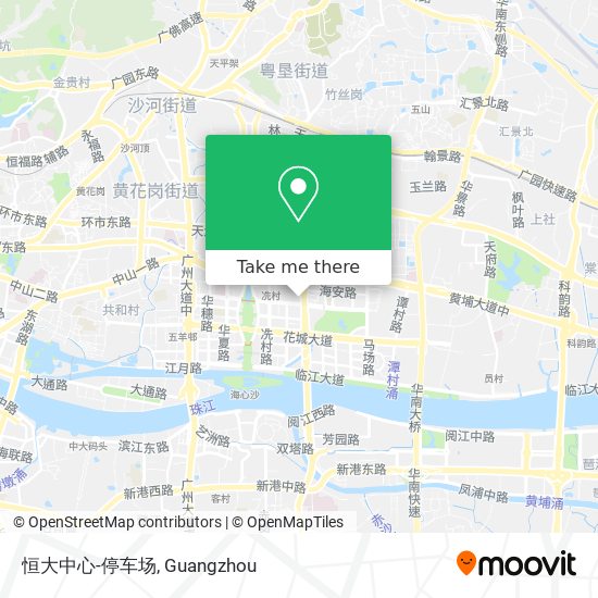 恒大中心-停车场 map