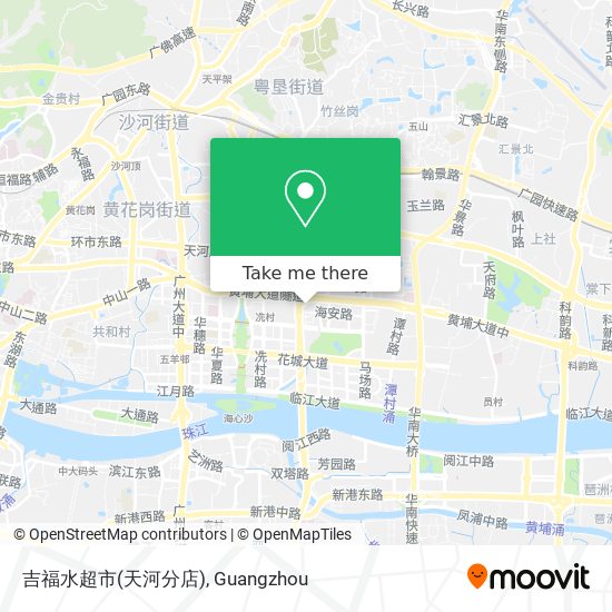 吉福水超市(天河分店) map