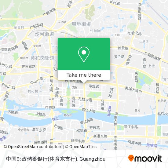 中国邮政储蓄银行(体育东支行) map